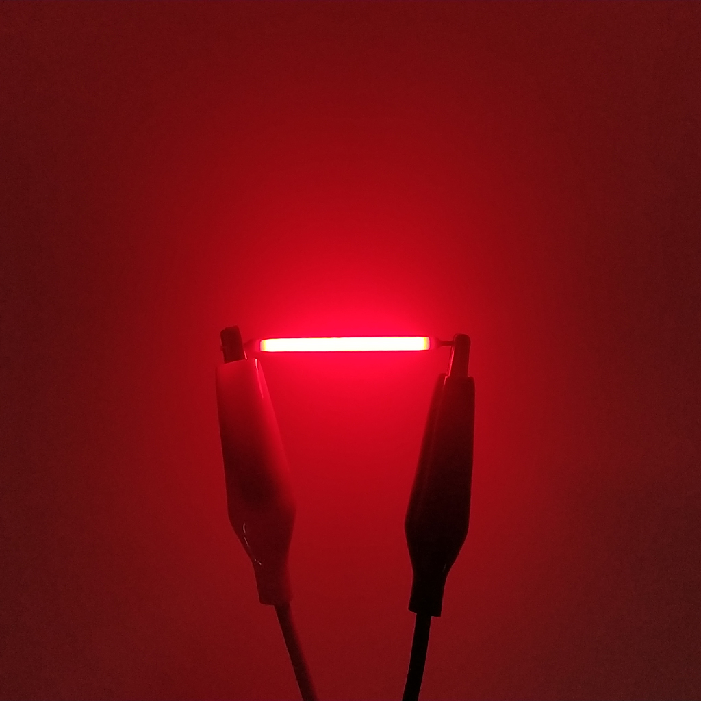 Світлодіодна нитка "філамент", червона, 38 мм, CZ-FILL-38R-3V