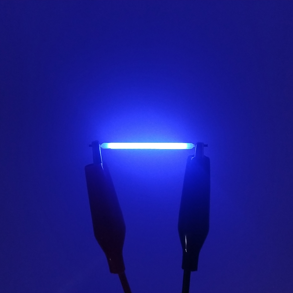 Світлодіодна нитка "філамент", синя, 38 мм, CZ-FILL-38UB-3V