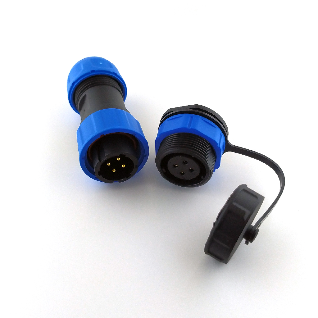 M16 комплект (male+female); 4pin Waterproof Connector IP68, провід-корпус