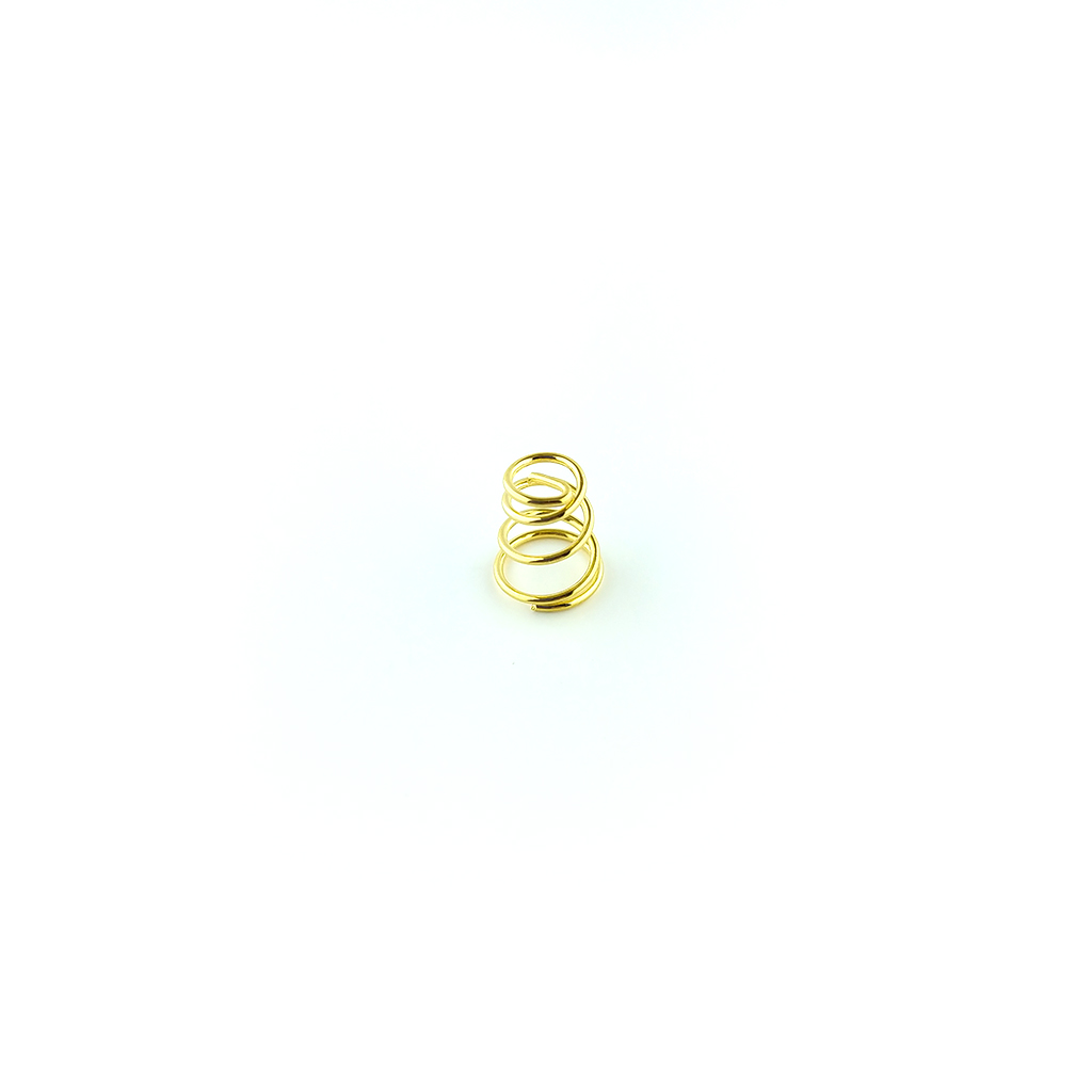 Пружина фосфор-бронзова, позолочена 9 мм, spring-9mm 