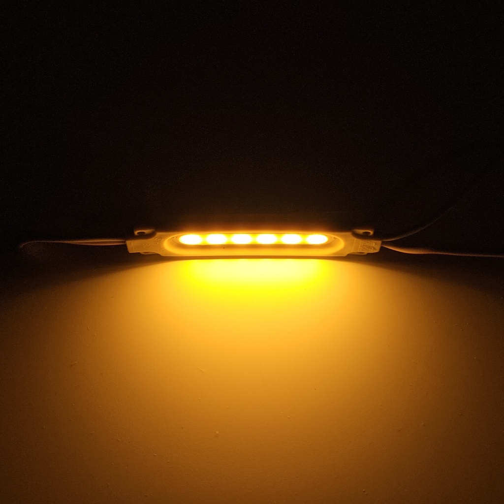 Модуль рекламний 12v COB 6816 прямокутний Жовтий