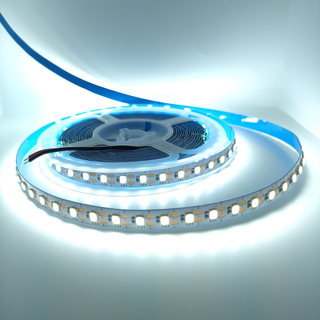 Світлодіодна стрічка Czine Light SMD 2835 120 LEDs/m 10W 1m 5V IP20 Біла Холодна, CZ-STR-2835-5V-120-8mm-CW