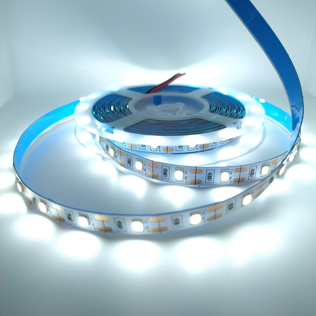 Світлодіодна стрічка Czine Light SMD 2835 60 LEDs/m 5W 1m 5V IP20 Біла Холодна, CZ-5V-2835-60L-CW