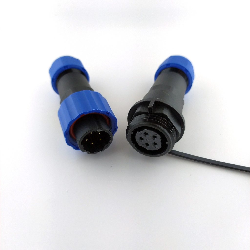 M16 комплект (male+female); 5pin Waterproof Connector IP68, провід-провід