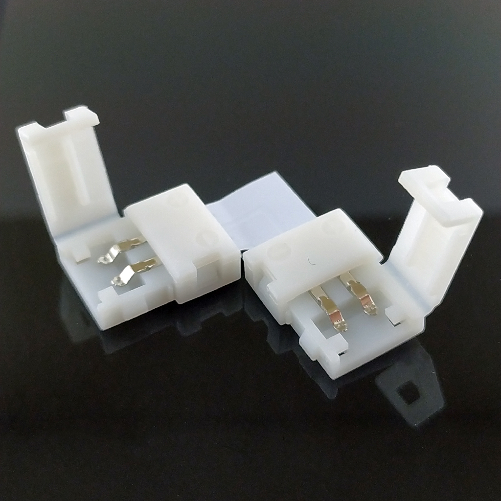 Коннектор світлодіодної стрічки 8mm кутовий