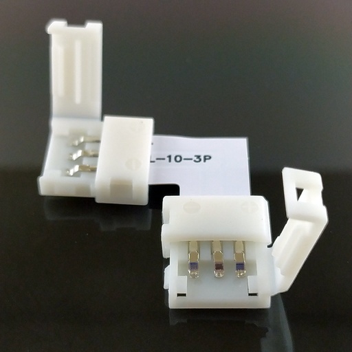 Коннектор світлодіодної стрічки, 3 pin кутовий