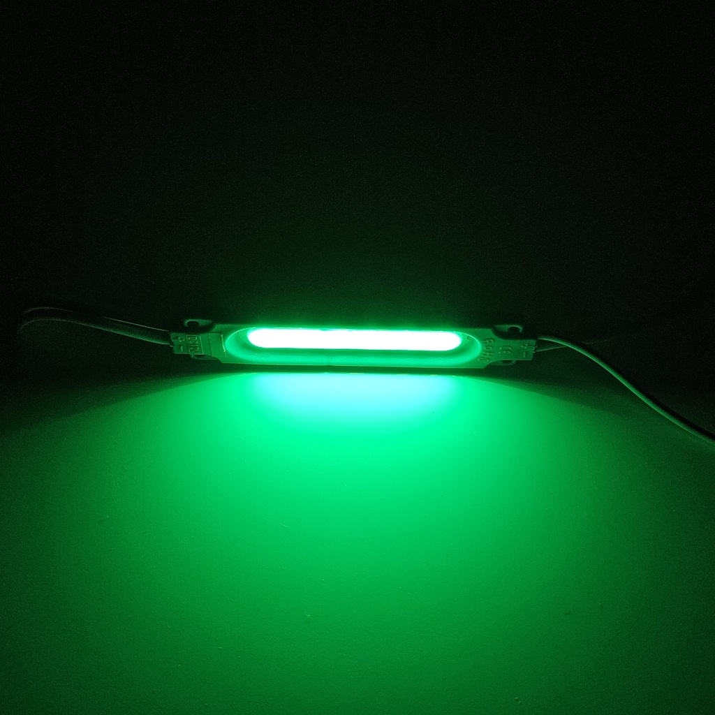 Модуль рекламний 12v COB 6816 прямокутний Зелений